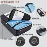 Travel Packing Cubes Set with Hanging Toiletry Bag – Lightweight Luggage Organizer Bags with Breathable Mesh & Laundry Bag