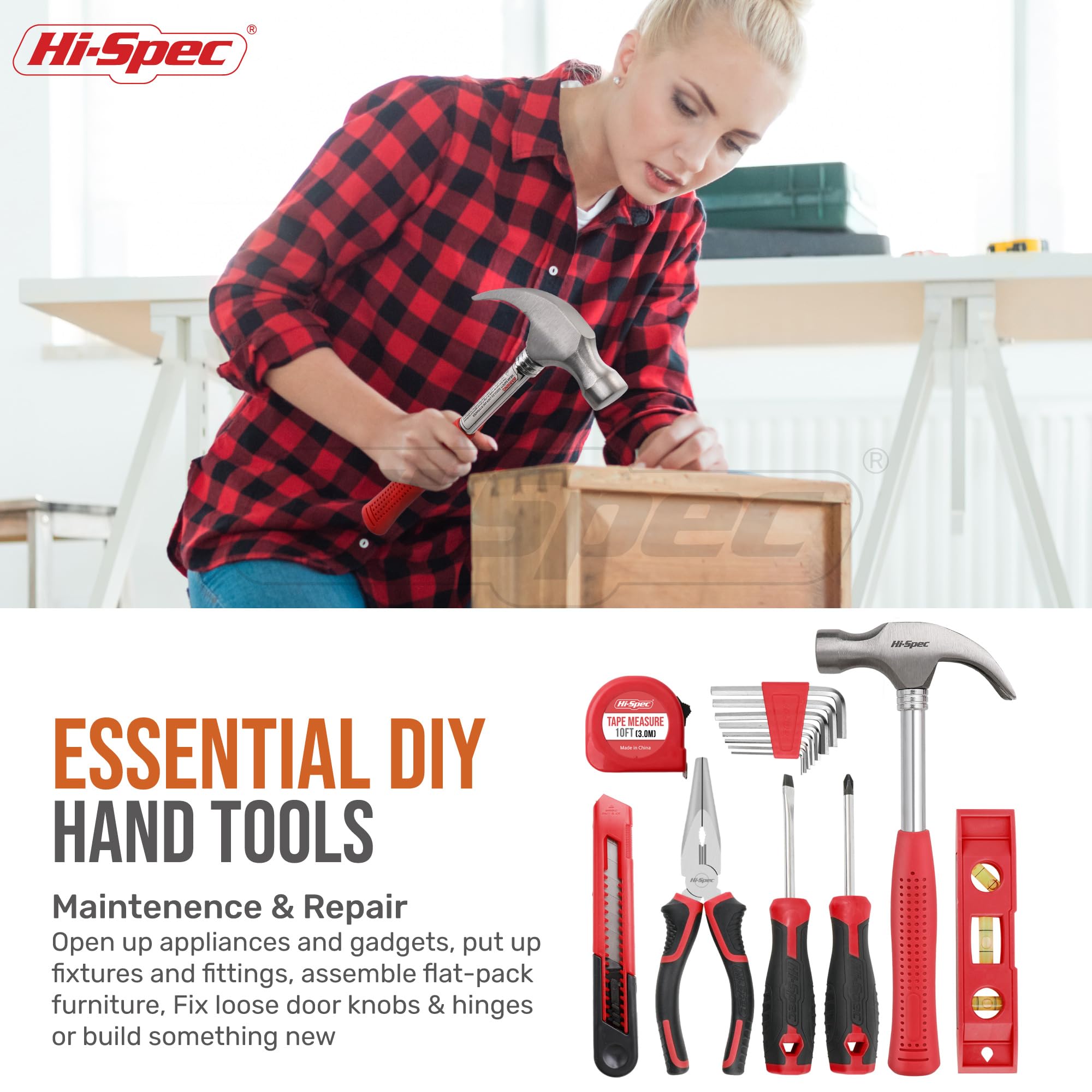 Cordless Electric Drill & Home Tool Kit Set – USB Rechargeable DIY Power Tool with Carry Case