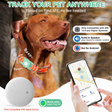 Smart Pet Tracker Compatible with Apple Find My, Waterproof GPS Tag for Cats & Dogs, No Subscription Required, Lightweight Silicone Holder