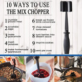 Ergonomic 5-Blade Meat Chopper & Masher for Ground Meat and Mixing