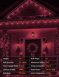 Halloween C9 Dark Purple String Lights – 25Ft Black Wire, 25 Bulbs, UL Listed Outdoor & Indoor Party Décor