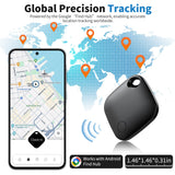 Android Find Hub Tracker Tag 4 Pack, Bluetooth Smart Item Locator with IP67 Waterproof and Replaceable Battery