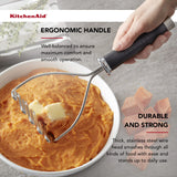 Stainless Steel Wire Potato & Vegetable Masher with Ergonomic Handle