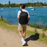 SWISSDIGITAL Design Laptop Backpack with USB Charging & RFID Protection – Fits 16” – Black