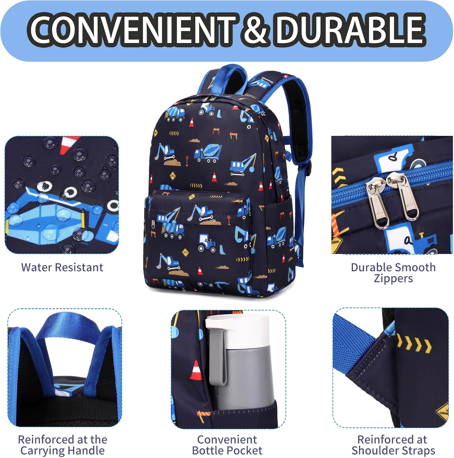 15-Inch Preschool Backpack Set with Matching Lunch Box