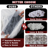 Halloween Spider Web & Creepy Cloth Decoration Set – 1500 Sqft Stretchy Web with 100 Spiders & 2 Black Cloths for Indoor/Outdoor Haunted Décor