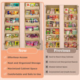 Wood Pull-Out Cabinet Drawer Organizer – Fully Assembled Slide-Out Shelf for Kitchen Cabinets