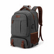 Canvas Laptop Backpack with USB & Headphone Port – 15.6″ Travel & Daily Work Rucksack