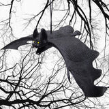 Halloween Hanging Rubber Bats – 6 Pack Realistic Bat Decorations (11-Inch Wingspan)