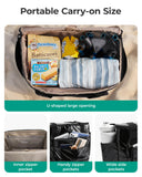 Bagsmart 3-in-1 Expandable Rolling Duffle Tote 30L–48L with Detachable Wheels – Camel