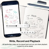 YUAN Smart Pen & Digital Notebook Set with Real-Time App Sync, Offline Storage & Navy PU Leather Cover