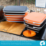 Collapsible BBQ Grill Prep Caddy 3-in-1 – Cutting Board, Wash Basket & Prep Station