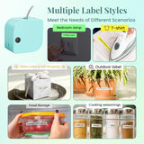 Green Bluetooth Mini Label Maker with Tape