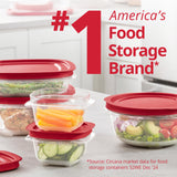 EasyStore Food Storage Containers Set – BPA-Free Stackable Containers with SecureGrip Lids (Made in USA)