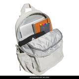 adidas Weekender Backpack – Compact & Lightweight Everyday Travel Backpack with Trolley Strap (Metal Grey, 19L)