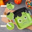 Halloween Plates Set – 48 Pcs Disposable Multicolor Plates with Pumpkin, Cat, Frankenstein & Skull Designs for Spooky Parties