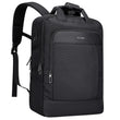 PIJUSHI 3-in-1 Convertible Laptop Backpack – Flight-Approved Personal Item with USB Charging & RFID Blocking (Black)