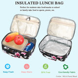 Floral Lake School Backpack Set with Insulated Lunch Bag