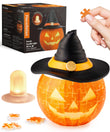 Magic Jack Puzzle Candle Light – 3D Rechargeable Jack-O’-Lantern Halloween Decoration with Flickering LED & Type-C Charging