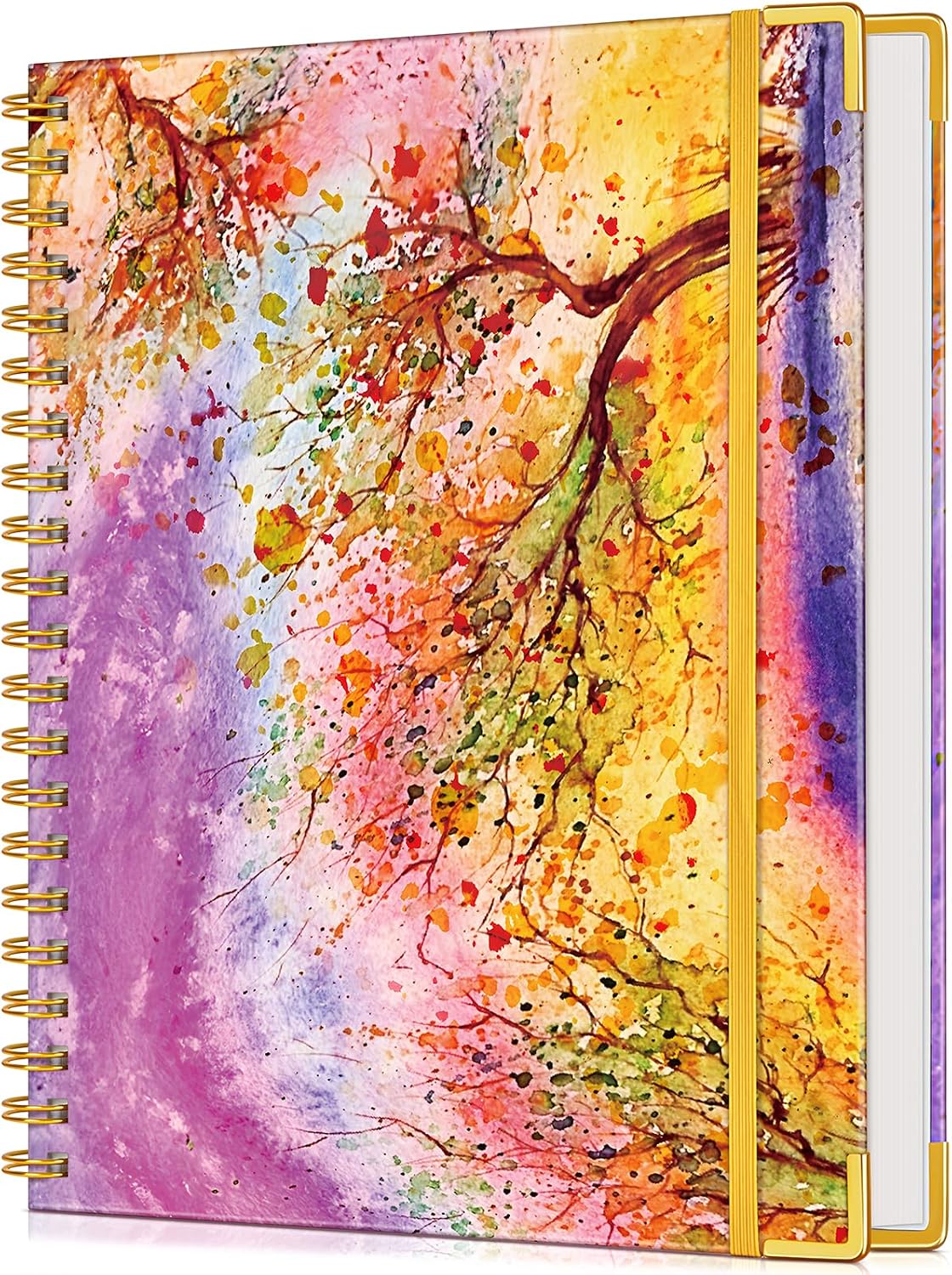 Autumn Tree A5 Hardcover Spiral Journal with Thick Lined Paper