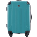 Travelers Club Chicago Hardside Expandable Carry-On Luggage 20”, 360° Spinner Wheels Cabin Suitcase (Teal)