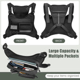 OCKLILY Running Chest Bag – Adjustable Water-Resistant Vest Pack for Cycling, Hiking & Outdoor Workouts (Black)