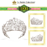Iridescent Silver Glinda Bubble Crown – Official Wicked Movie Replica with Shimmering Gems 👑✨