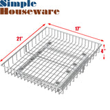 SimpleHouseware Under Cabinet Pull-Out Sliding Shelf – Heavy-Duty Ball Bearing Drawer Organizer (21” x 17”)