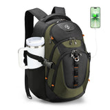Swissdigital Design 31L Laptop Backpack with USB-C Charging & RFID Protection – Olive Black