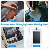 Ultra Slim Wallet Tracker Card Compatible with Apple Find My Rechargeable Bluetooth Tracking Card IP68 Waterproof Black