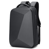 FENRUIEN Expandable Anti-Theft Laptop Backpack – Waterproof Hard Shell Business Travel Backpack with USB Port (Fits 15.6”) – Black