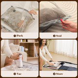 Rechargeable Vacuum Storage Bag Pump Set – Portable Travel Compression Pump with 15 Vacuum Bags for Space-Saving Packing