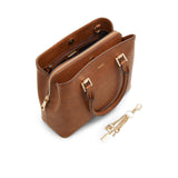 ALDO Legoirii Tote Bag for Women – Medium Top Handle Handbag with Zipper Closure (Medium Brown)