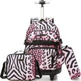 16.5-Inch Rolling School Backpack Set with Lunch Bag