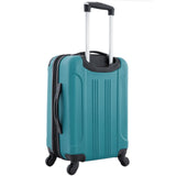 Travelers Club Chicago Hardside Expandable Carry-On Luggage 20”, 360° Spinner Wheels Cabin Suitcase (Teal)