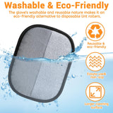 Electrostatic Pet Hair Remover Glove – Reusable Anti-Static Fur Removal Mitt for Furniture, Carpets, Bedding & Car Interiors (Black, 1-Pack)
