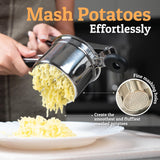Heavy-Duty Potato Ricer & Masher – Large Basket, Non-Slip Handles, Dishwasher Safe