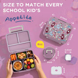Purple Fawn 5-Compartment Bento Set with 8 oz Food Jar