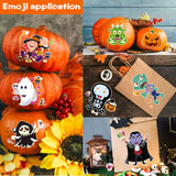 Halloween Make-A-Face Sticker Set for Kids – 32 Sheets, 16 Spooky Styles (Halloween 16 Style)