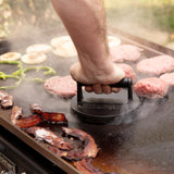 Cast Iron Smash Burger Press 6.5” – Heavy-Duty Crispy Crust Hamburger Smasher Tool