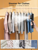 Compact 2-in-1 Travel Garment Steamer Iron with LED Display, Fast Heat Portable Wrinkle Remover for Clothes