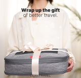 Travel Compression Packing Cubes Set for Luggage, Space Saving Suitcase Organizers with Mesh Panels (6 Pieces)