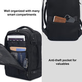 ECOHUB 30L Carry-On Travel Backpack – 18×14×8 Personal Item with USB Port for Flights