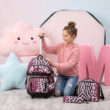 16.5-Inch Rolling School Backpack Set with Lunch Bag