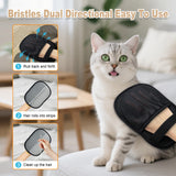 Reusable Static Pet Hair Remover Gloves 4pcs – Anti-Slip Grooming & Cleaning Mitts for Dogs, Cats, Furniture & Fabric (Black Set)