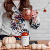 HipStirs Pumpkin Spice Syrup – All-Natural Vegan Drink Mix for Coffee, Cocoa & Cocktails (8 oz)