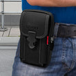 Compact Outdoor Waist Bag – Belt-Wear Mobile Phone Pouch for Sports, Travel & Daily Carry (Black)