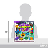 Made By Me Create Your Own Halloween Window Art by Horizon Group USA, Make 20 Projects, Includes Suncatcher Frames & Window Clings, Glow-in-The-Dark Paint, Paint Tubes, Suction Cups & Cording,Multi