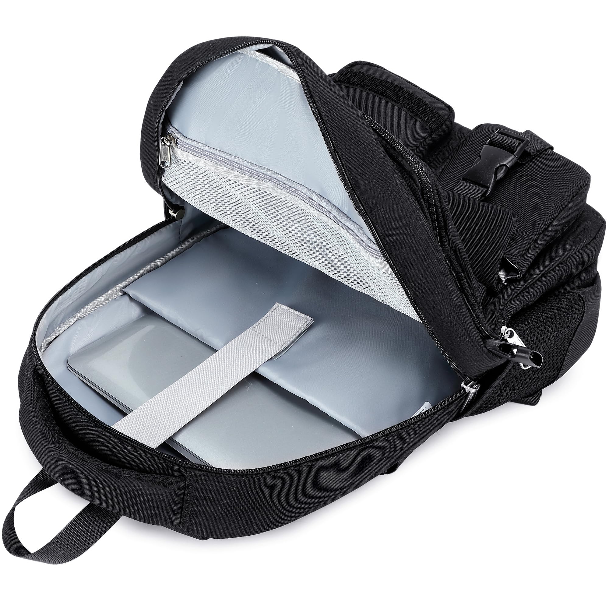 ABSHOO Large Heavy-Duty Backpack for School & College – Multi-Pocket Travel Bookbag (15.6'' Laptop)