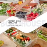 Premium 10-Piece Borosilicate Glass Food Storage Containers Set with Airtight Tempered Lids | Leak-Proof, Oven-Safe & BPA-Free
